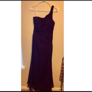 DaVinci Dark Purple Bridesmaid/Prom Dress
